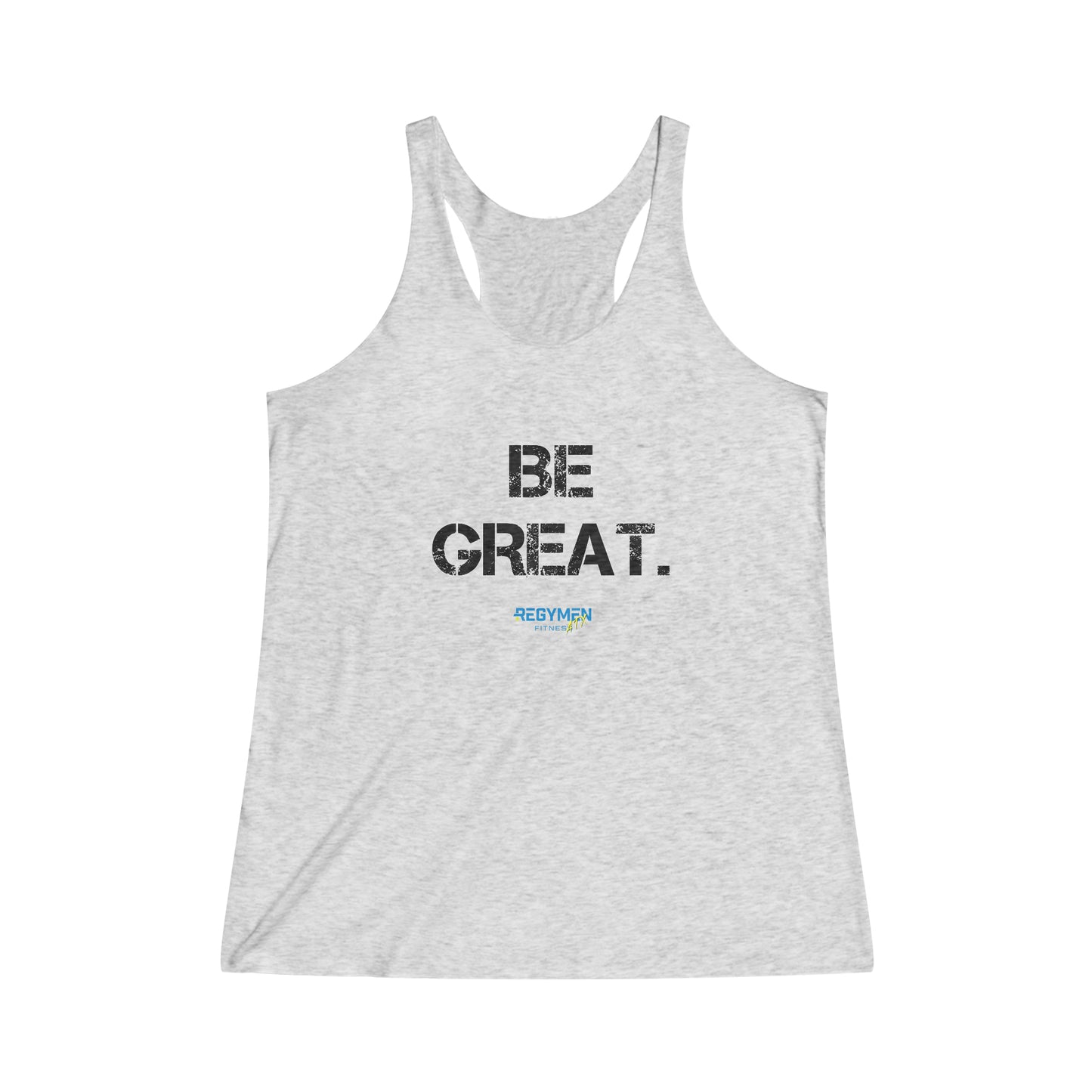 BE GREAT Women's Tri-Blend Racerback Tank