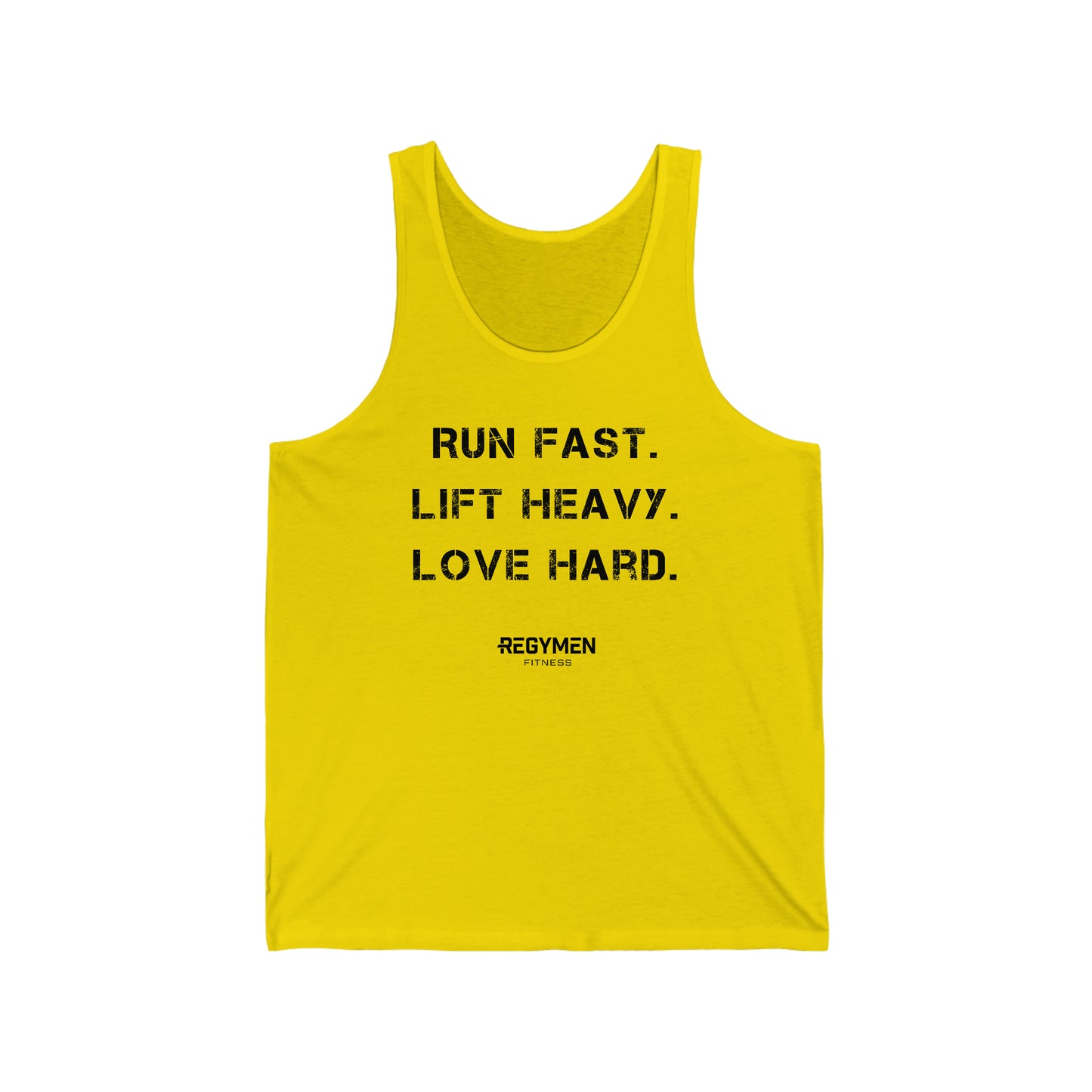 Run, Lift, Love - Unisex Jersey Tank