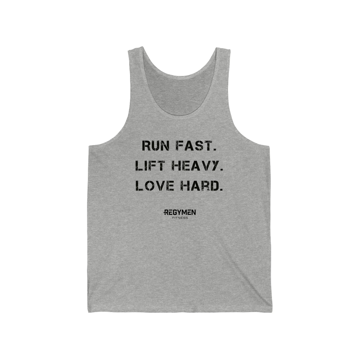 Run, Lift, Love - Unisex Jersey Tank