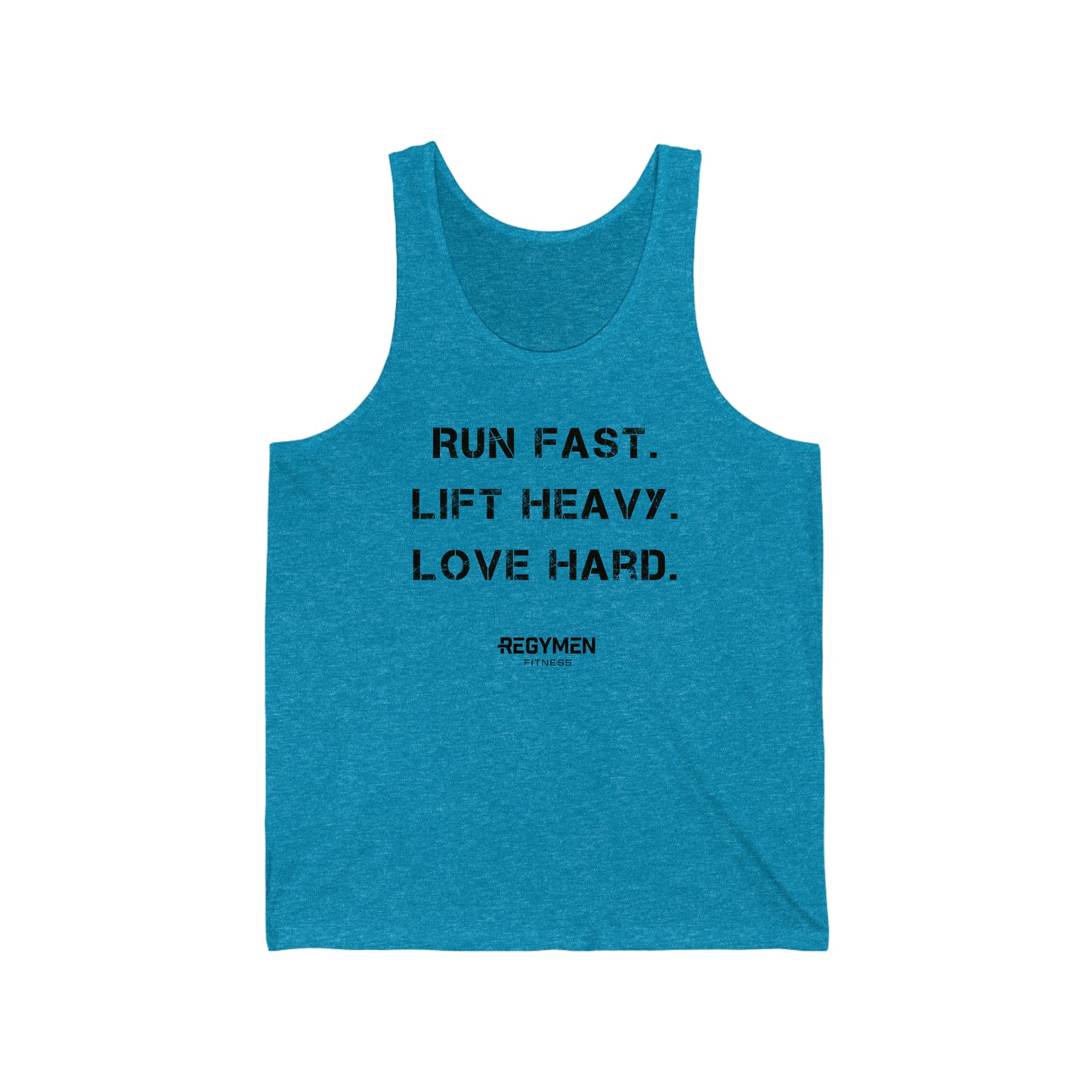 Run, Lift, Love - Unisex Jersey Tank