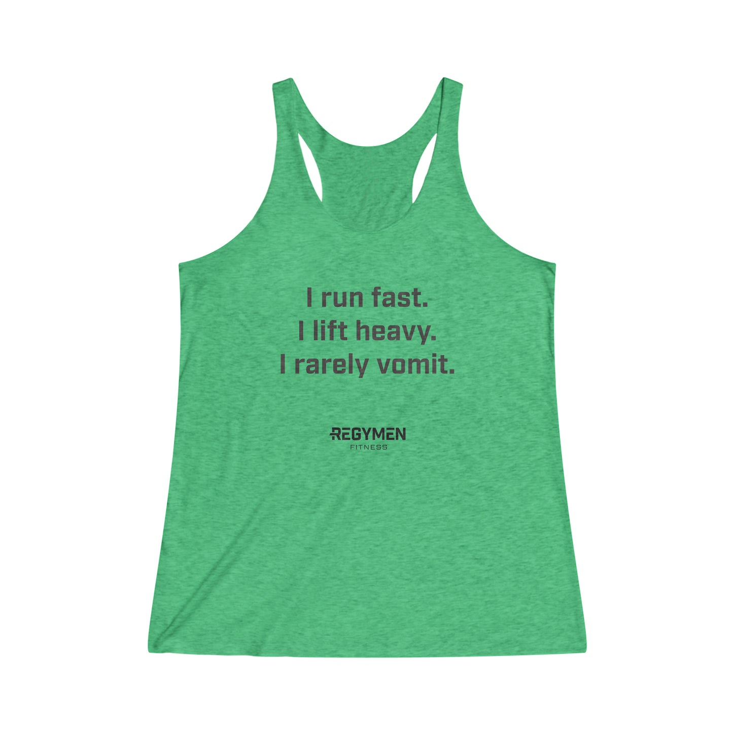 Quote- "Vomit" Women's Tri-Blend Racerback Tank