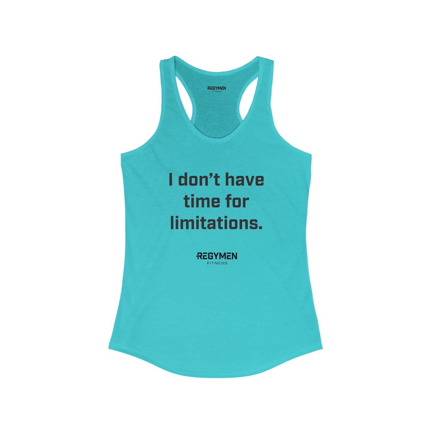 Quote - "Limitations" Women's Ideal Racerback Tank