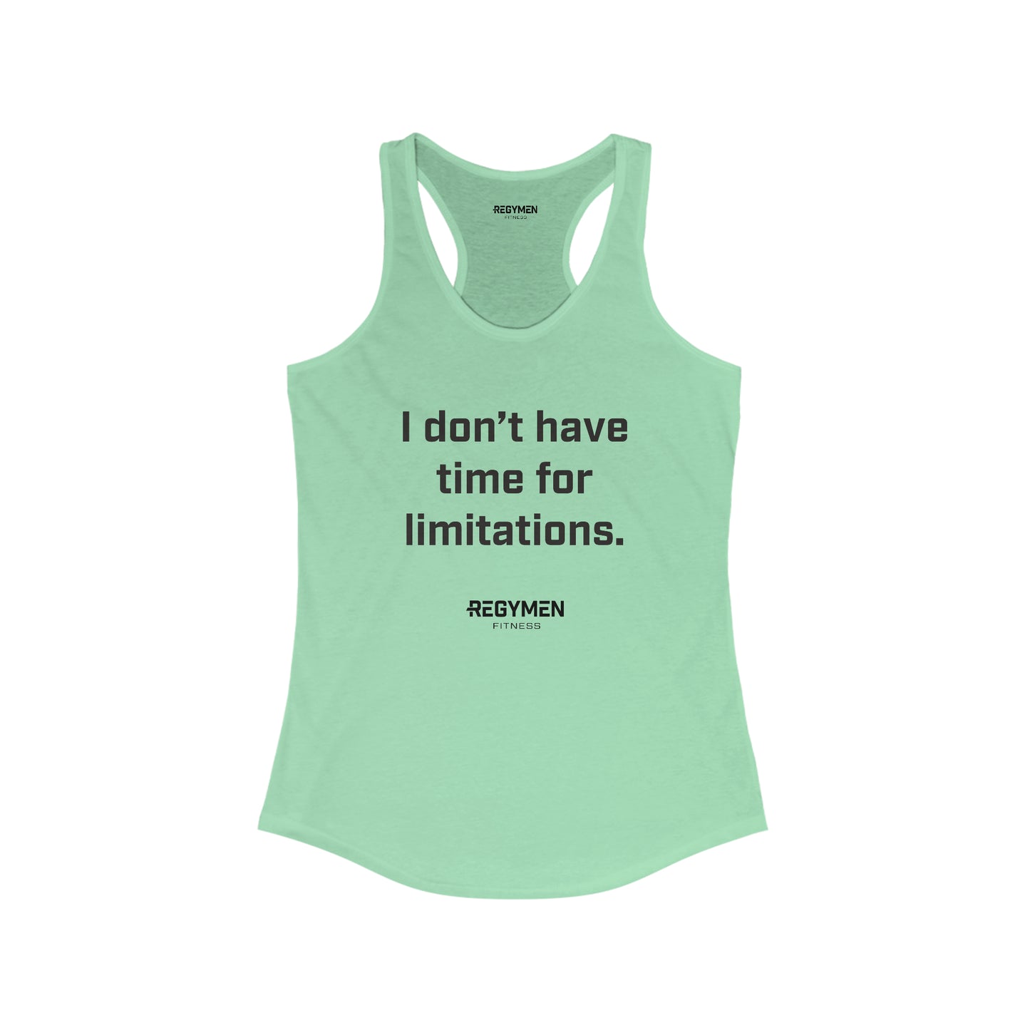 Quote - "Limitations" Women's Ideal Racerback Tank