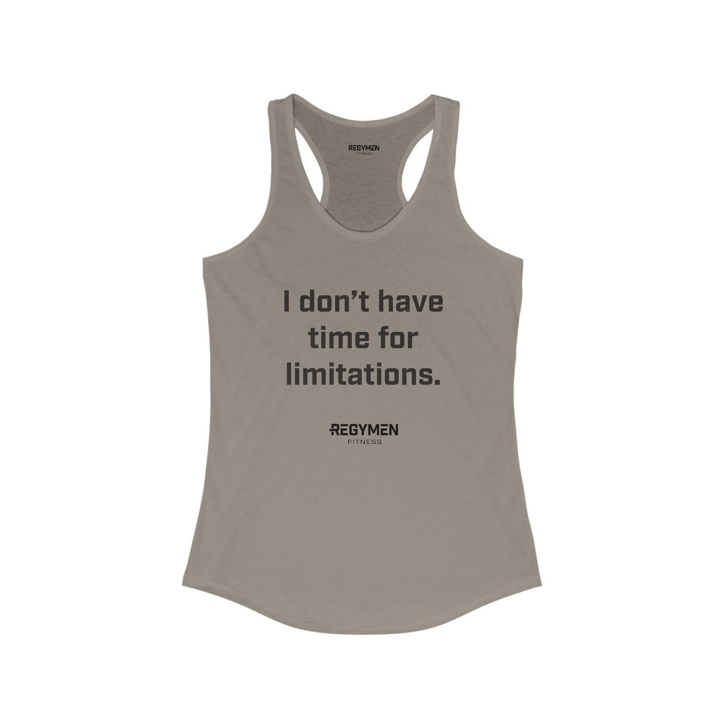 Quote - "Limitations" Women's Ideal Racerback Tank