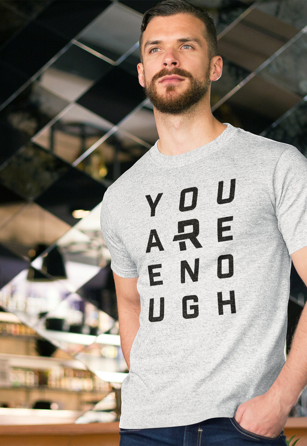 YOU R ENOUGH - Unisex Tri-Blend Crew Tee