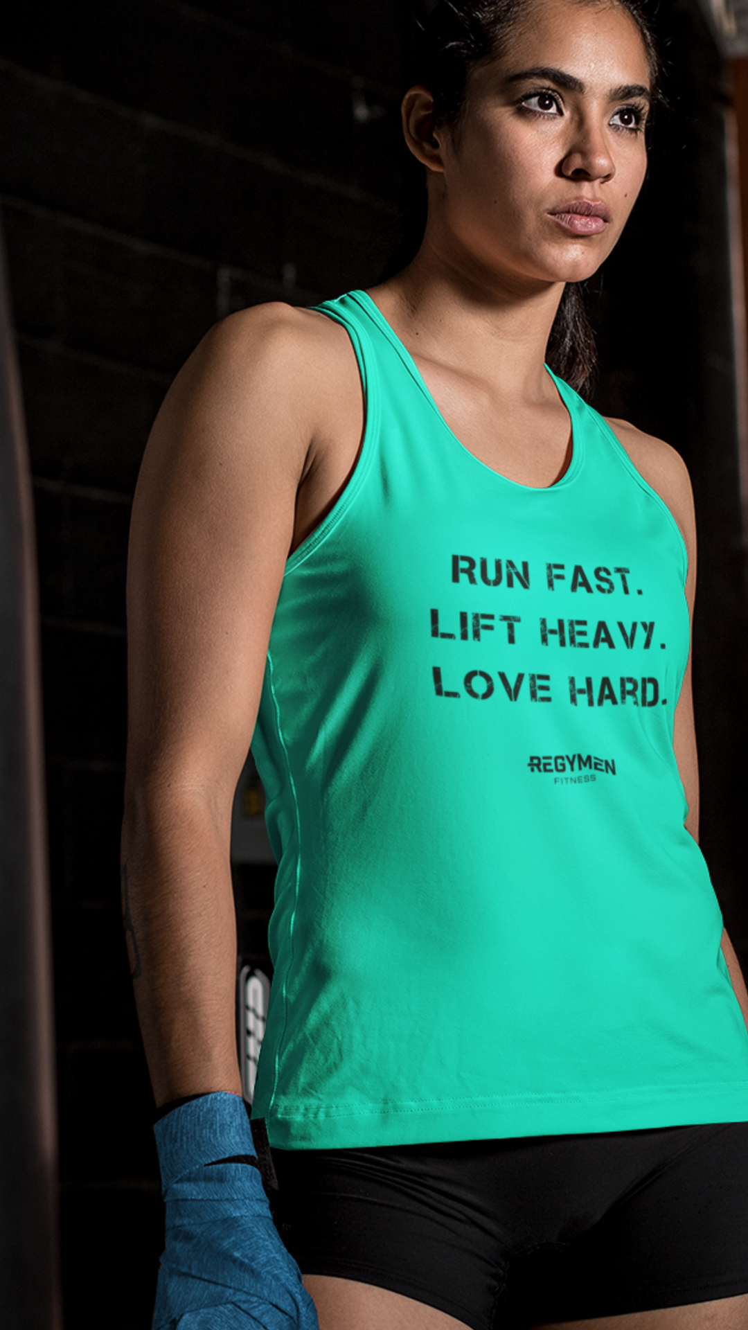 Run, Lift, Love - Women's Tri-Blend Racerback Tank