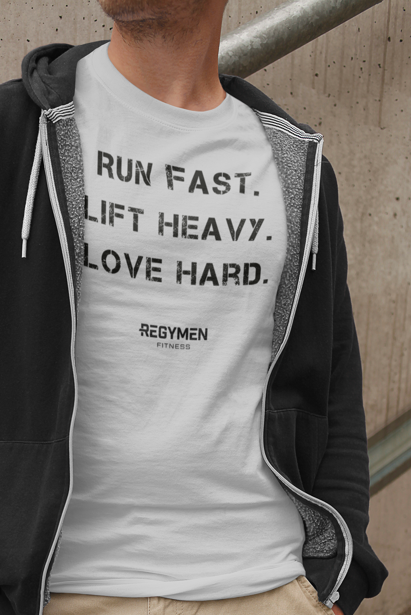 RUN, LIFT, LOVE - Unisex Tri-Blend Crew Tee