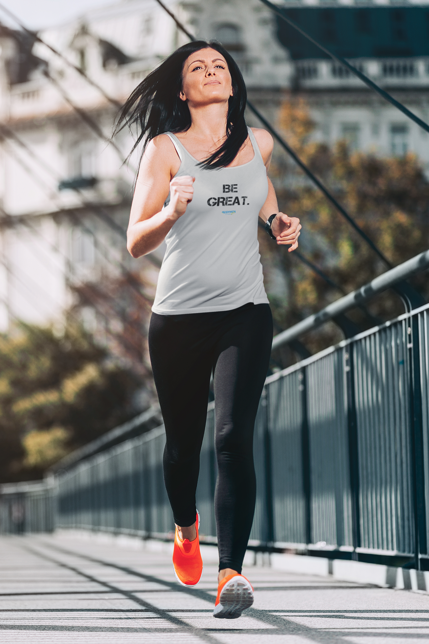 BE GREAT Women's Tri-Blend Racerback Tank