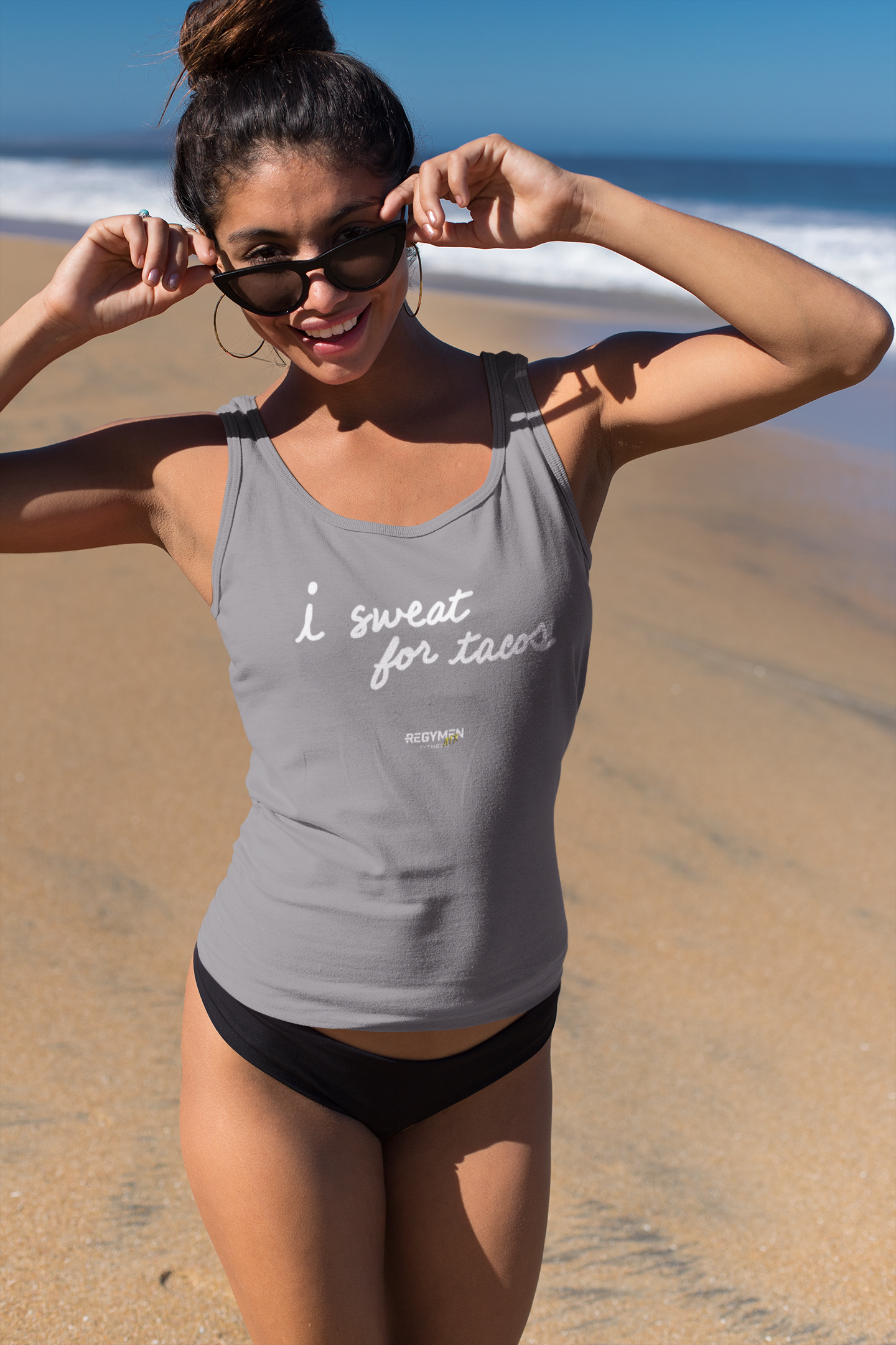 I SWEAT FOR TACOS - Women's Tri-Blend Racerback Tank